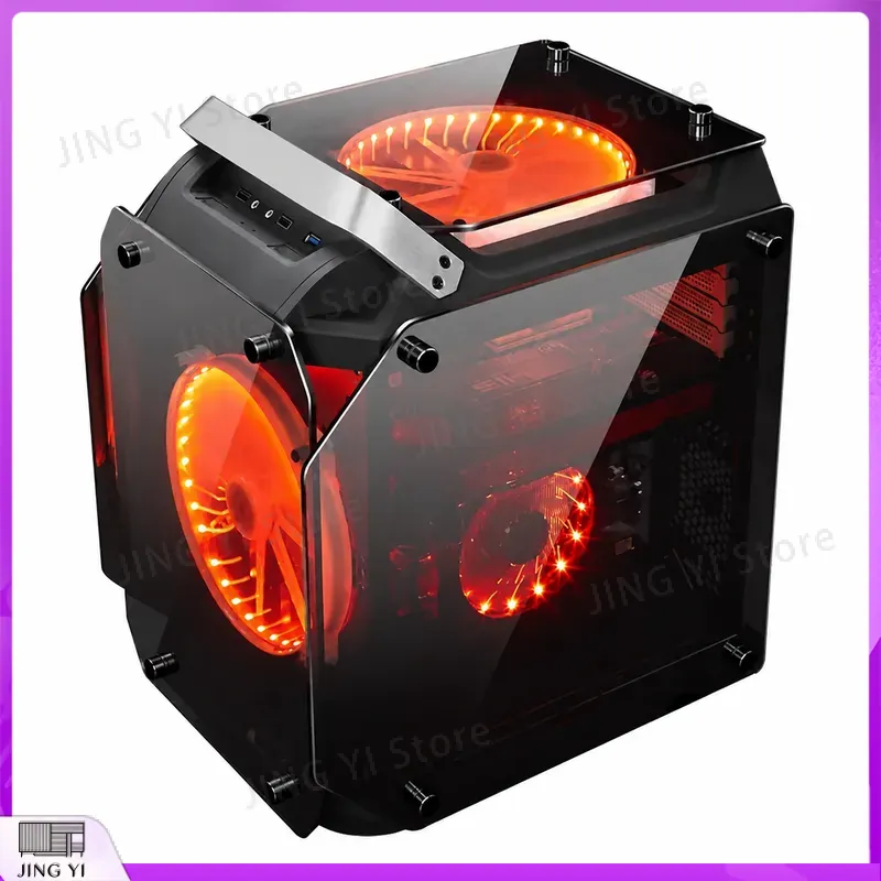 Retro Gaming Pc Case - เคสคอมพิวเตอร์ ATX mATX สำหรับเกมมิ่งพีซี พร้อมพัดลม RGB