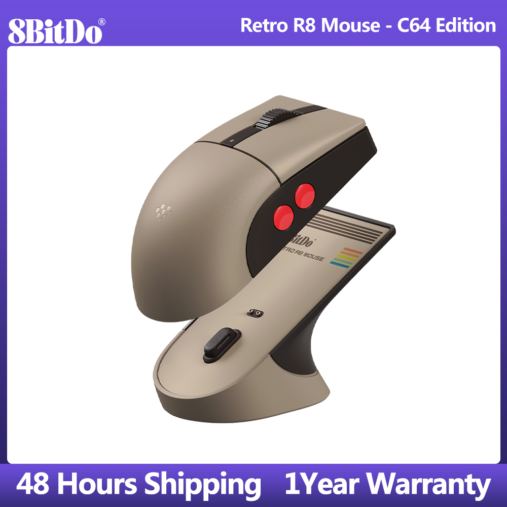 Mouse Gaming Retro - เมาส์ 8BitDo Retro R8 พร้อมไมโครสวิตช์ ปุ่มตั้งโปรแกรมได้