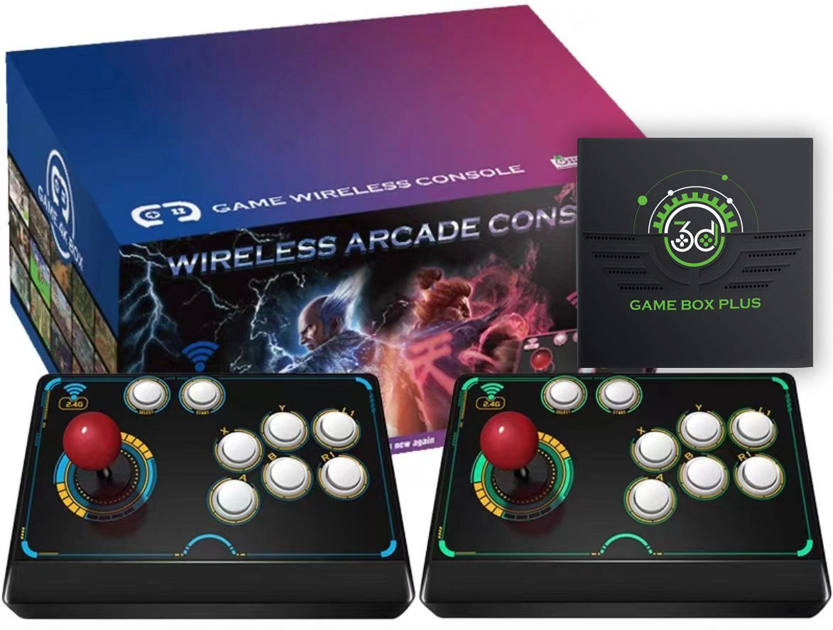Retro Gaming Stick - กล่องเกมย้อนยุค V6 2.4G ไร้สาย กล่องเกมทีวี PS1