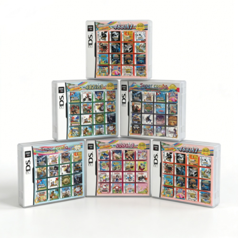 Retro Gaming Theme - • ตลับเกมหลายเกมธีมโปเกมอนสำหรับ DS/3DS/NDSL/2DS - ติดตั้งเกมคลาสสิคเรโทรไว้ล่วงหน้า อุปกรณ์เสริมสำหรับเล่นเกมพกพาแบบเสียบแล้วเล่นได้ทันที
