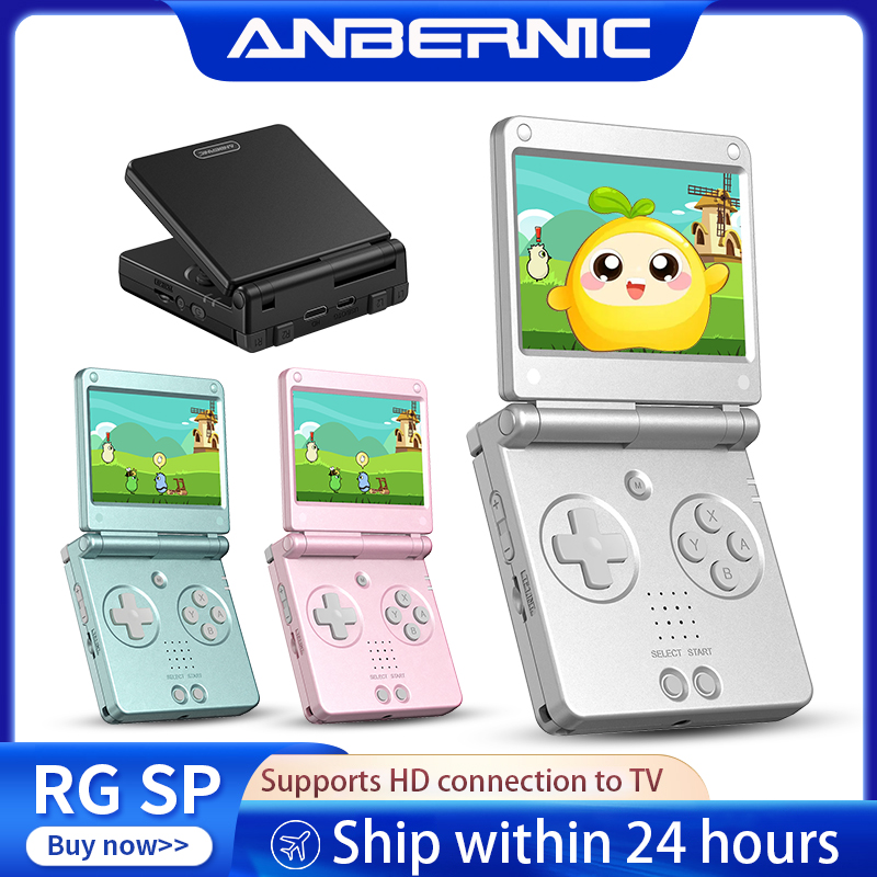 Retro Gaming Theme - เครื่องเล่นเกมพกพา Anbernic RGSP Flip Retro ระบบปฏิบัติการ