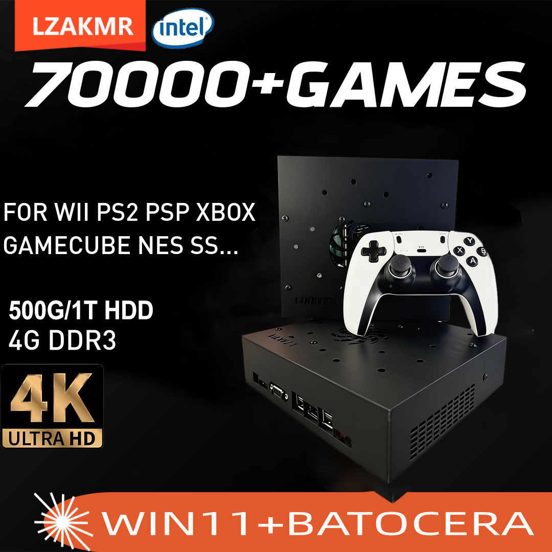 Retro Gaming Ps3 - ซุปเปอร์เกมคอนโซล X8 Pro 70000+ เกม I3-3110M