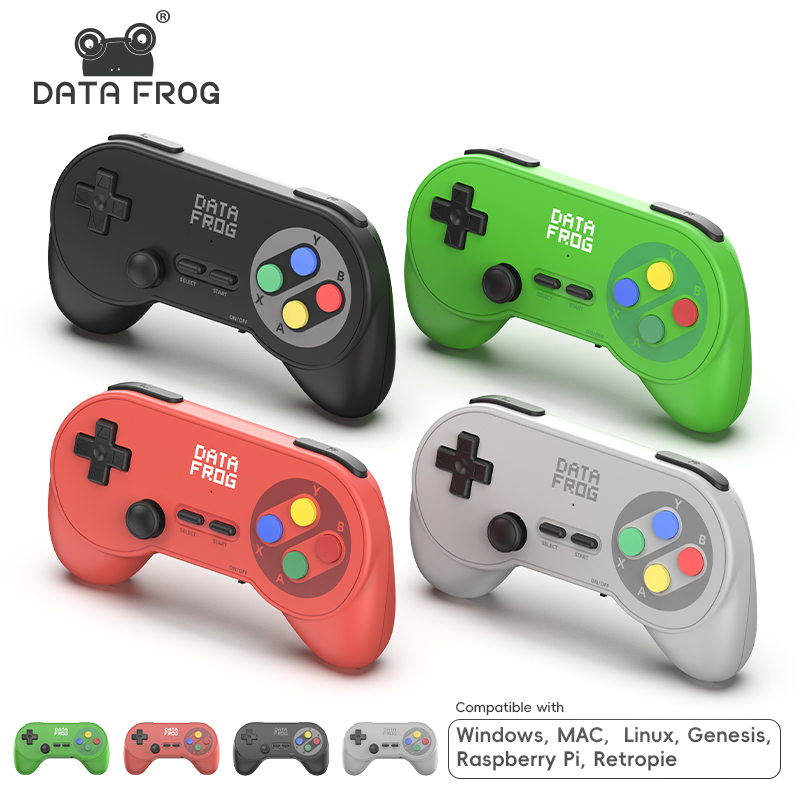 Retro Gaming Style - คอนโทรลเลอร์เกมไร้สาย Data Frog PC07 รุ่น Retro