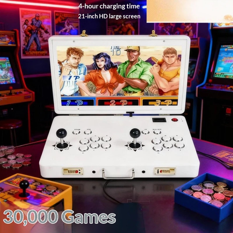 Retro Gaming Handheld 2026 - เครื่องเกมอาร์เคดแบบพกพา จอยสติ๊กคู่ หน้าจอ HD ในตัว รุ่นใหม่