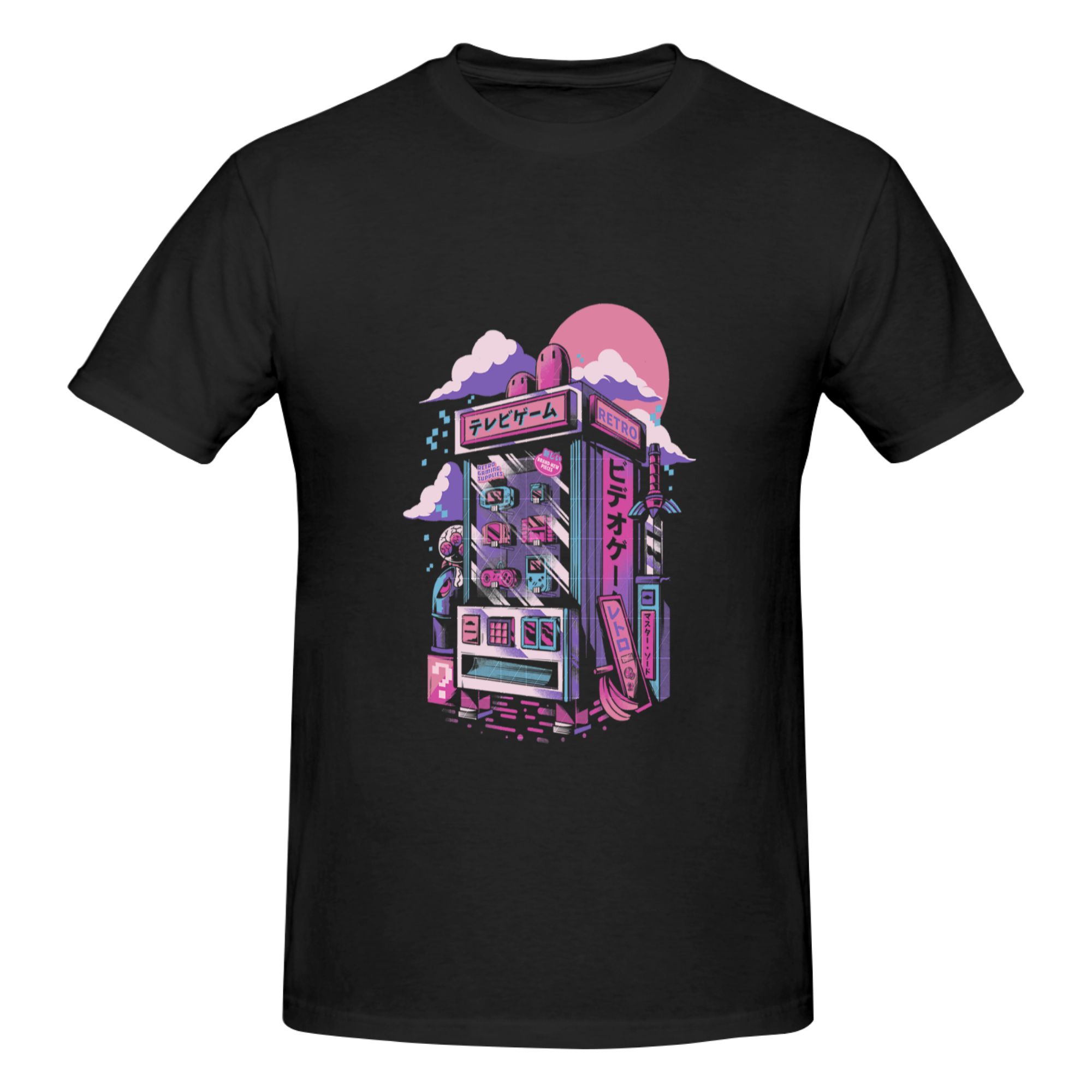 Retro Gaming Shops - เสื้อยืดพิมพ์ลายตลกๆ สไตล์เรโทร เครื่องเล่นเกมส์ เสื้อยืดผู้ชาย เสื้อยืดผู้หญิง เสื้อยืดแบบยูนิเซ็กส์