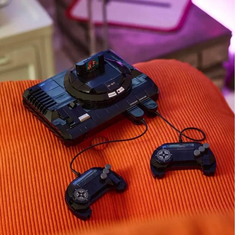 Retro Gaming Handheld 2026 - 2026 ใหม่ 479 ชิ้น โมเดลตัวต่อเกมคอนโซลวินเทจสีดำสไตล์เรโทร ของตกแต่งบ้าน