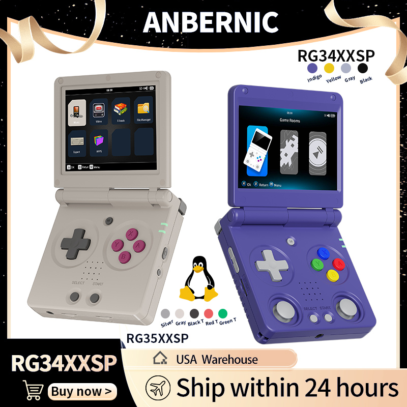 Anbernic RG34XXSP RG35XXSP Fli - Retro Gaming Theme บทวิจารณ์และราคา