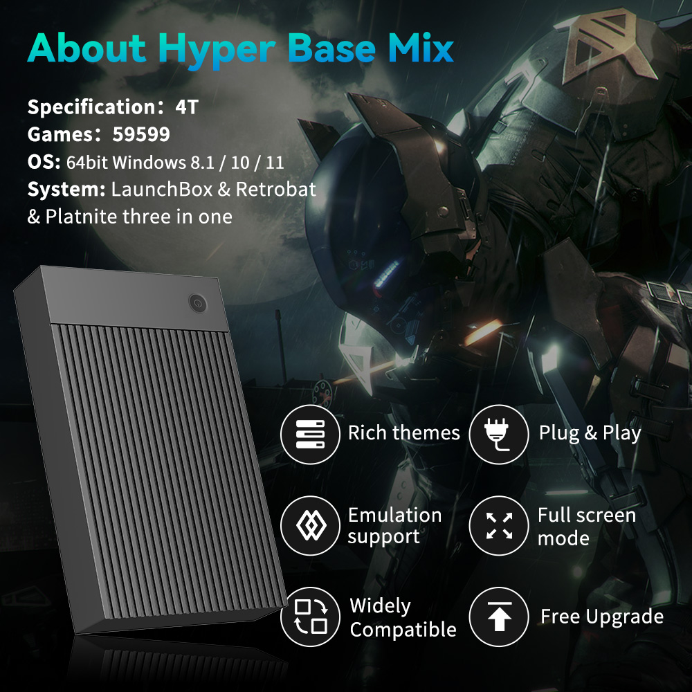 ฮาร์ดดิสก์เกม Hyper Base Mix 4 - Retro Gaming Ps3 บทวิจารณ์และราคา