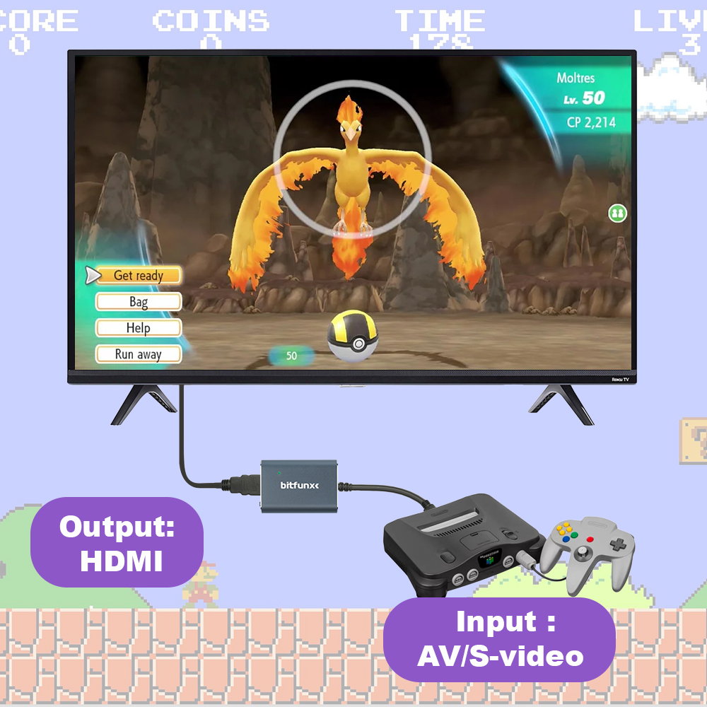 Bitfunx 720P Svideo/AV ไปยังอะ - Retro Gaming Icons บทวิจารณ์และราคา