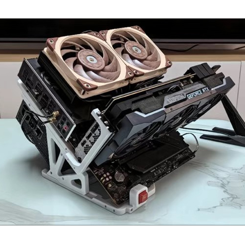 เคสคอมพิวเตอร์แบบเปิด MATX ITX - Retro Gaming Pc Case บทวิจารณ์และราคา