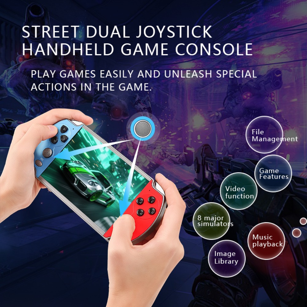 เครื่องเล่นเกมพกพา X7 Plus หน้ - Retro Gaming Icons บทวิจารณ์และราคา