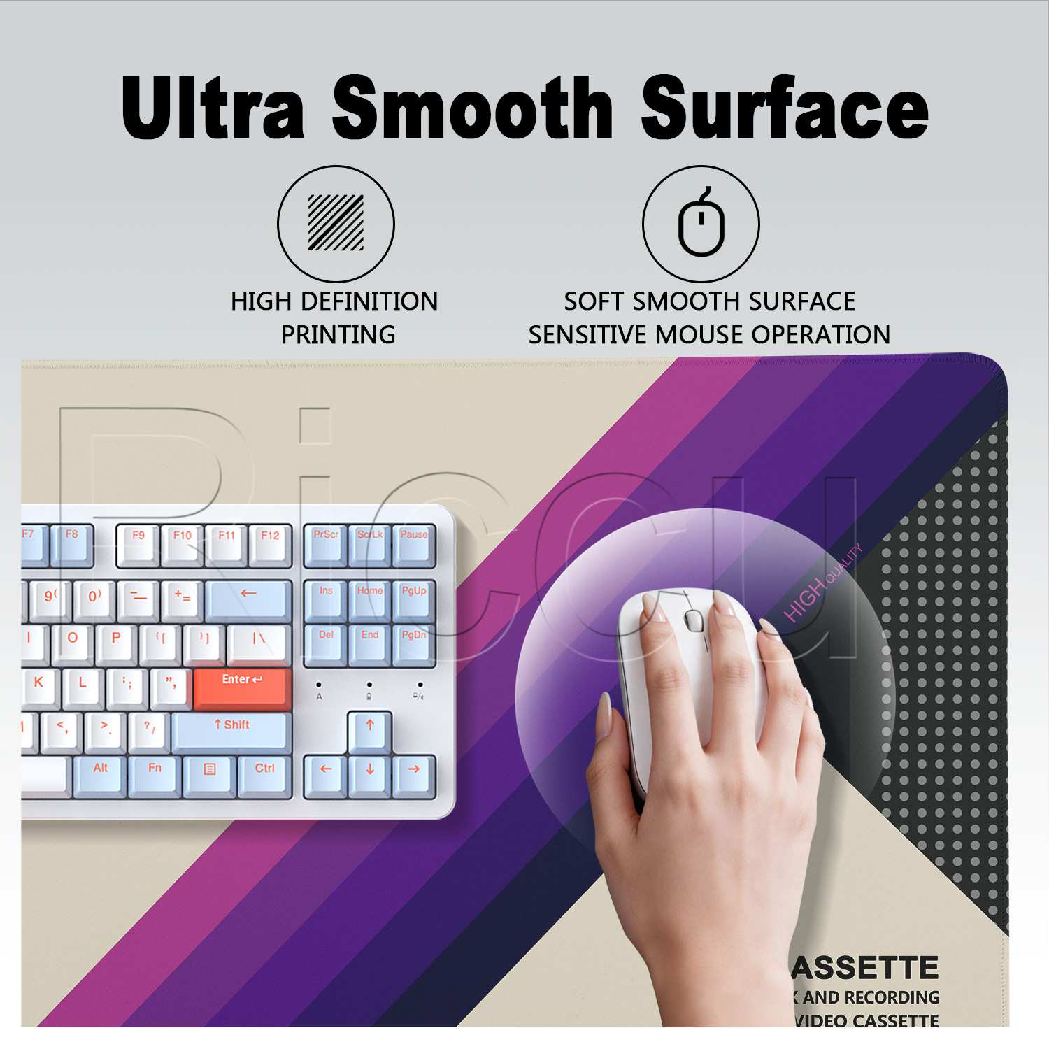 แผ่นรองเมาส์พิมพ์ลาย HD สไตล์เ - Mouse Gaming Retro บทวิจารณ์และราคา