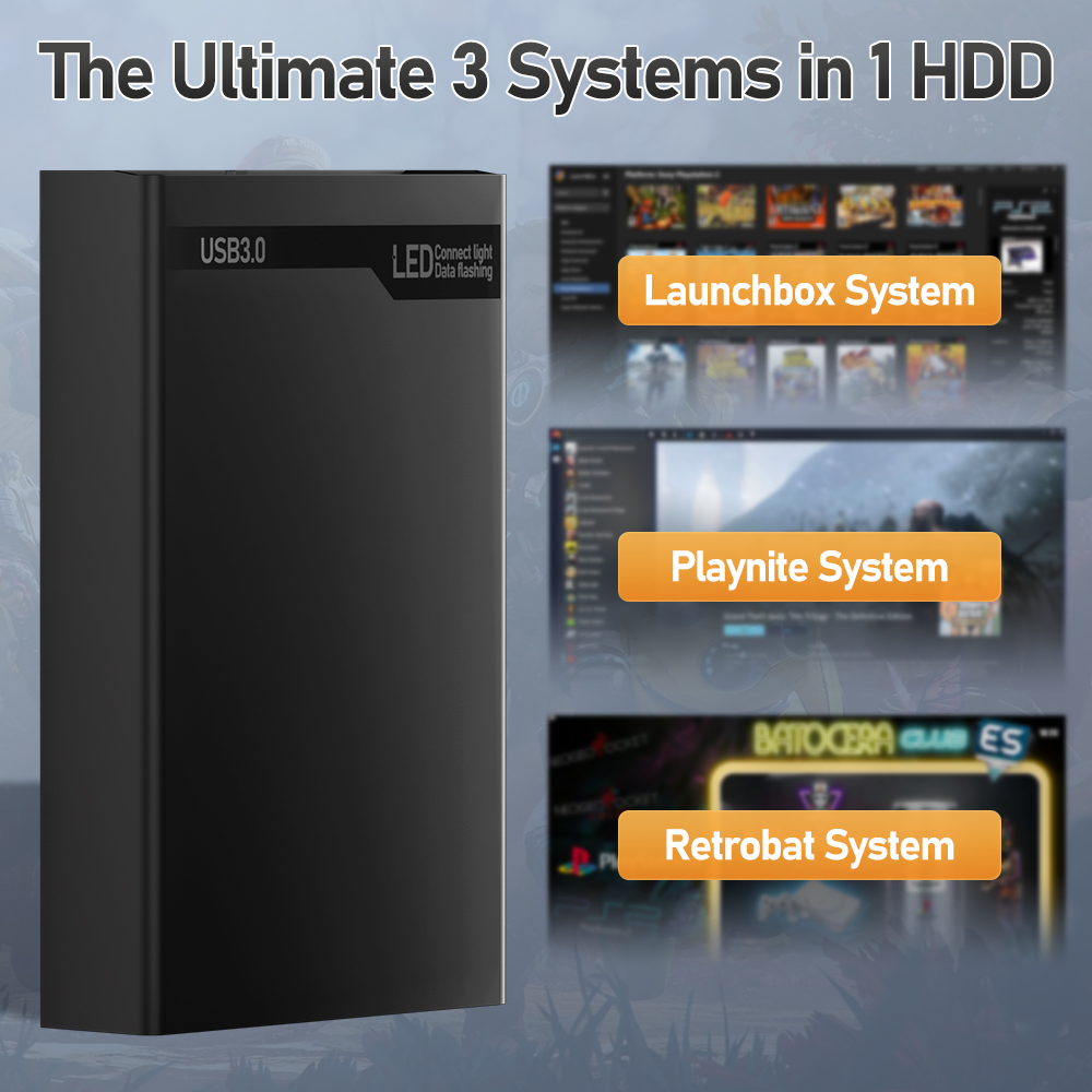 500G Retro Gaming HDD คอนโซลวิ - Retro Gaming Stick บทวิจารณ์และราคา