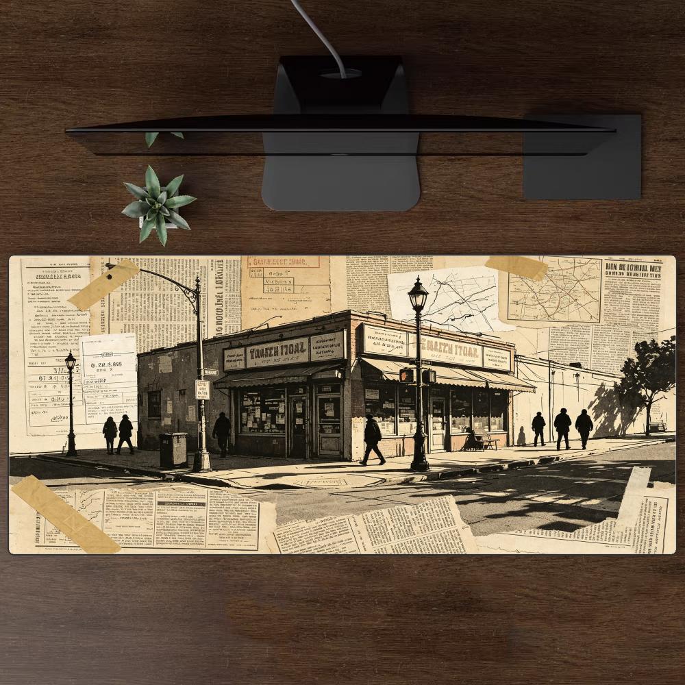แผ่นรองเมาส์ขนาดใหญ่ลายร้านค้า - Retro Gaming Shops บทวิจารณ์และราคา