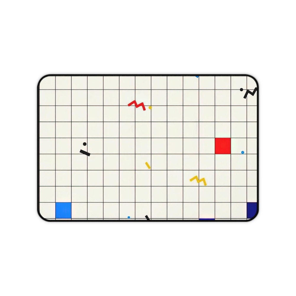 แผ่นรองเมาส์ลายตารางเรขาคณิตสไ - Mouse Gaming Retro บทวิจารณ์และราคา
