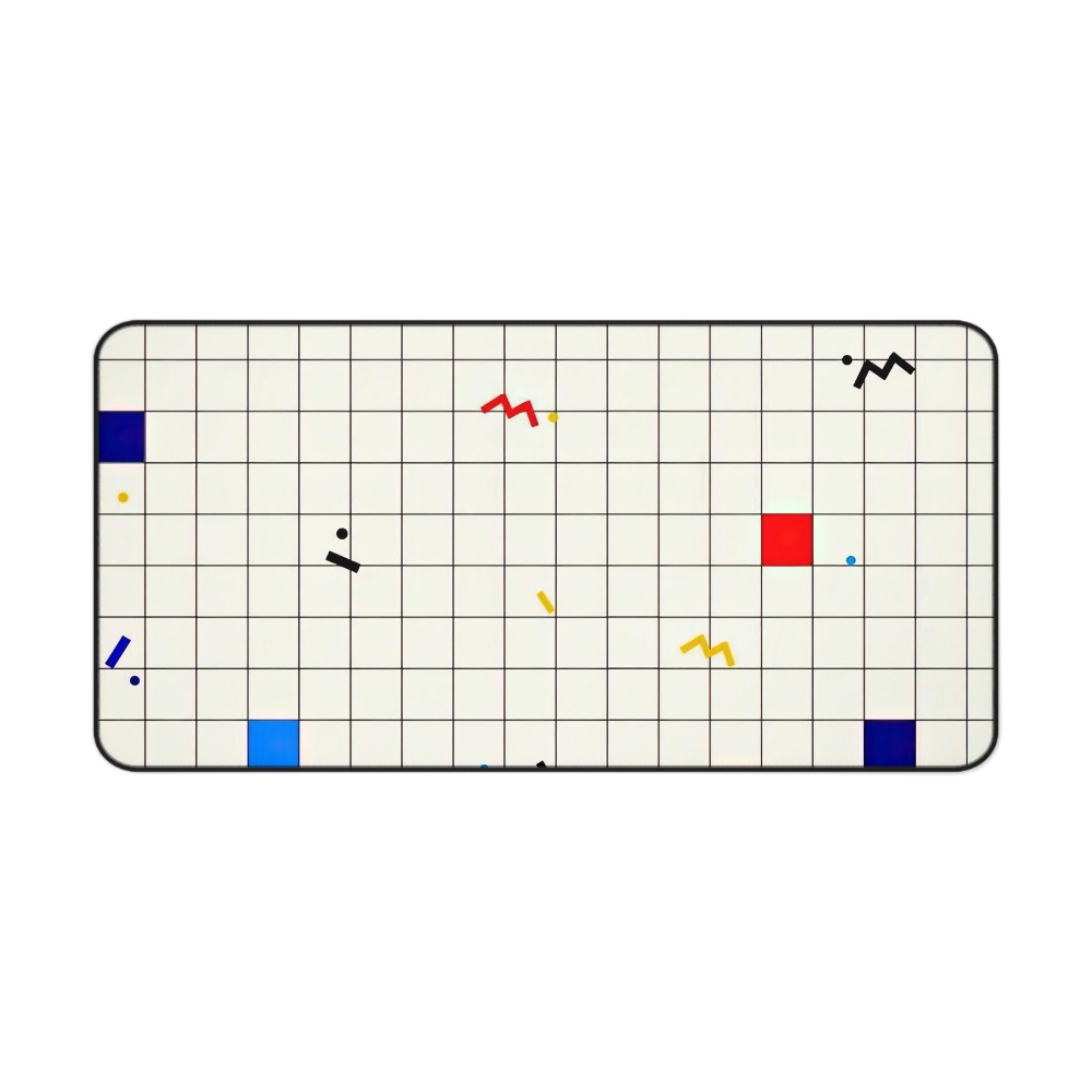 แผ่นรองเมาส์ลายตารางเรขาคณิตสไ - Mouse Gaming Retro บทวิจารณ์และราคา