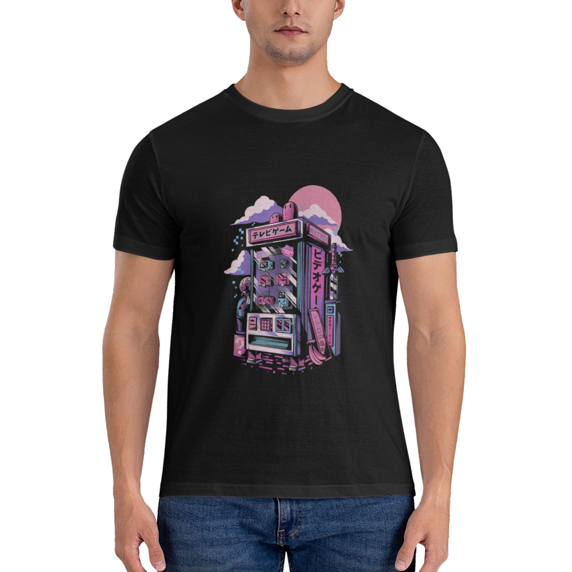 เสื้อยืดพิมพ์ลายตลกๆ สไตล์เรโท - Retro Gaming Shops บทวิจารณ์และราคา