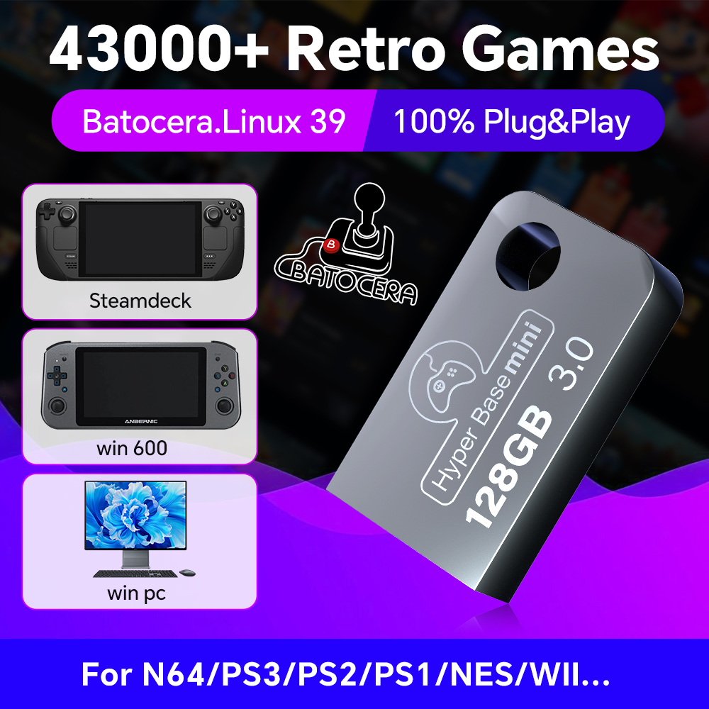Batocera แฟลชไดร์ฟ USB 128G สำ - Retro Gaming Theme บทวิจารณ์และราคา